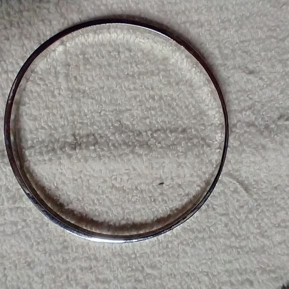 Silvertone bangle bracelet says trust in the Lord with all your heart christian - Picture 2 of 3